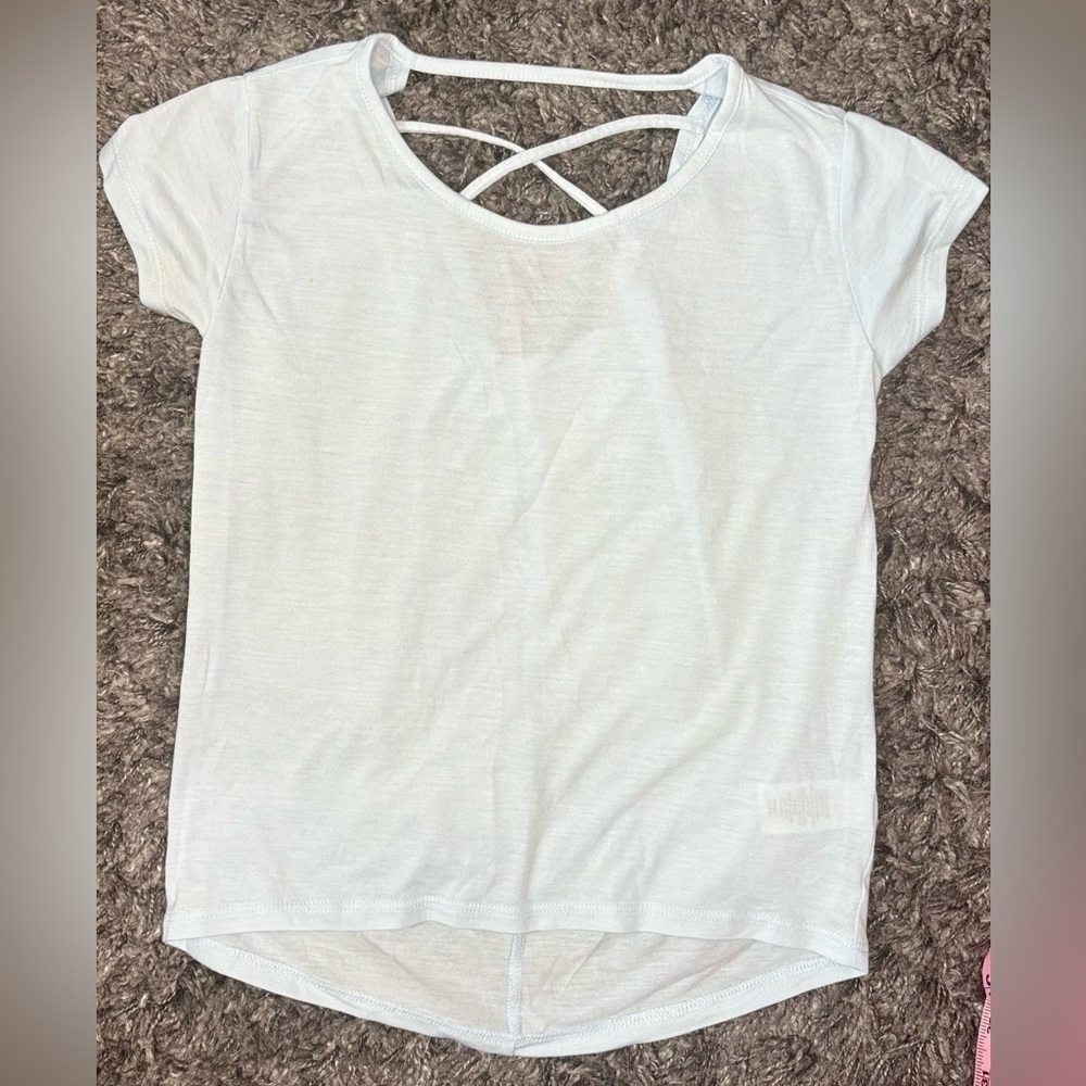 Z By Zella light blue strappy back Top Size XS(5/6) New Without Tags